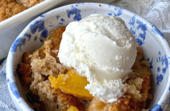 Easy Peach Dessert – The Southern Lady Cooks